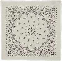 Small Cashmere Bandana Hachi Oats White