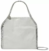 Stella McCartney Falabella Mini Tote Bag Pearl Grey