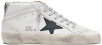 White Black Star Silver Heel Tab Glitter Laces (W)