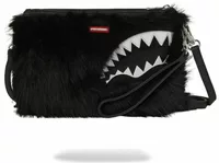 Sprayground Fur Cray Black Crossover Clutch Black