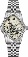 Laarvee Fluted Bezel Steel Dalmatian Stone