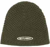 Stussy Textured Knit Skullcap Olive