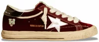 Golden Goose Super-Star Ruby Velvet Silver Black Metallic Leather (W)