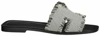 Hermes Oran Sandal Prunoir Box Fabric