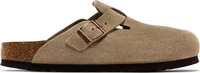 Boston Soft Footbed Suede Taupe (Narrow Fit)