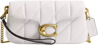 Coach Tabby Chain Crossbody Bag 19 With Quilting Brass/Ash
