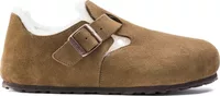 Birkenstock London Shearling Suede Dark Tea