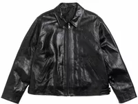 Stussy Garage Jacket Leather Black
