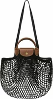 Longchamp Le Pliage Filet L Mesh Bag Black