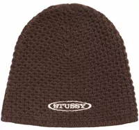 Stussy Textured Knit Skullcap Brown