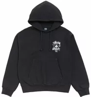 Fresh Foils Hoodie Garment Dyed Faded Black