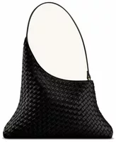 Woven Shoulder Bag Black