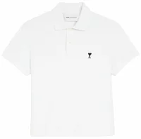Ami De Coeur Cotton Polo White/Black (W)
