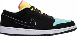 Nike Air Jordan 1 Low Black Aurora Green Laser Orange