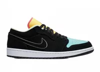 Nike Air Jordan 1 Low Black Aurora Green Laser Orange
