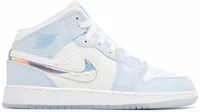 Nike Air Jordan 1 Mid SE Glitter Swoosh (GS)