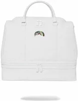 Sprayground Shark Trip Stiletto Duffle White