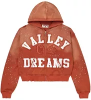 Vale Forever Classico Zip Up Hoodie Orange