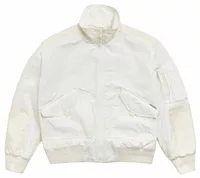Stussy Mock Neck Flight Bomber White