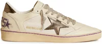 Golden Goose Ball Star Mesh Metallic Leather Star Metallic Heel Tab (W)