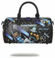 Sprayground WTF Alien Invasion Mini Duffle Black