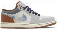 Nike Air Jordan 1 Low SE Phantom Repaired Denim Swoosh