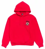 Fresh Foils Hoodie Garment Dyed Red
