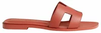 Hermes Oran Sandal Rouge Tomette Box Calfskin Leather