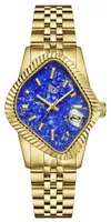 Laarvee Fluted Bezel Gold Lapis Lazuli