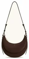 Faux Suede Crossbody Bag Coffee Brown