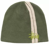 Stussy Double Stripe Skullcap Olive