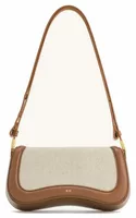 Shoulder Bag Brown Canvas
