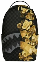 Sprayground Gold Floral Remix Backpack Black/Gold