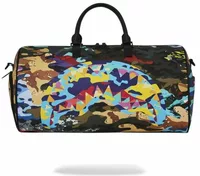 Sprayground Sliced And Diced Camo Duffle Blue