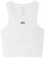Alo Yoga Aspire Tank White Black