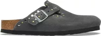 Birkenstock Boston Rivet Suede Charcoal Tonal FB