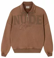Nude Project Daegu Quarter-Zip Brown