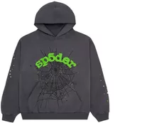 Sp5der Wait Web Hoodie Slate Grey