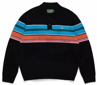 Denim Tears Knit Striped Polo Sweater Multi