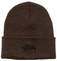 Stussy Cuff Beanie Stock Heather Brown