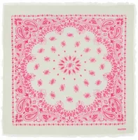 Cashmere Bandana Hachiko Bico Rose White