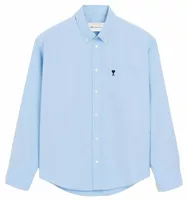 Ami De Coeur Boxy Cotton Shirt Cashmere Blue