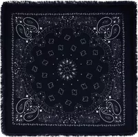 Small Cashmere Bandana Hachi Dark Navy Blue