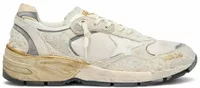 Beige Suede Mesh White Star Beige Heel Tab (W)