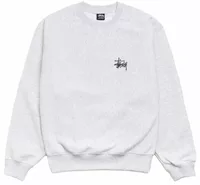 Stussy Basic Stussy Crew Ash Heather