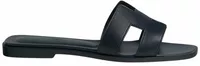 Hermes Oran Sandal Marine Box Calfskin Leather