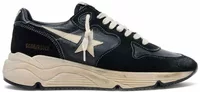 Golden Goose Running Sole Black Nappa Leather Suede White Star (W)
