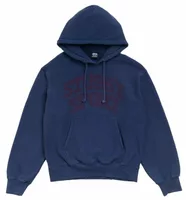 Block Sport Hoodie Garment Dyed Midnight