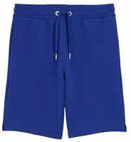 Embossed Ami De Coeur Cotton Shorts Royal Blue