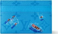 Louis Vuitton Pool Double Card Case Blue Lagoon